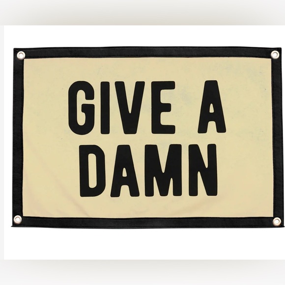 Oxford Pennant | Give A Damn Banner NEW (SOLD OUT) - Picture 1 of 3